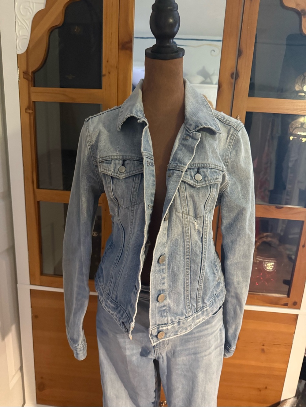 GAP Light Blue Denim Jacket for Women